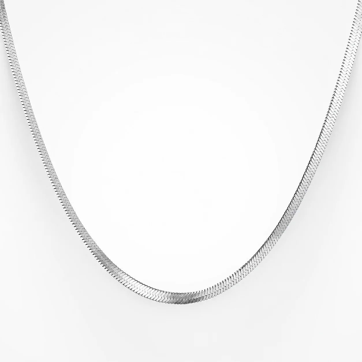 Necklace Herringbone Chain Waterproof Layering Jewelry